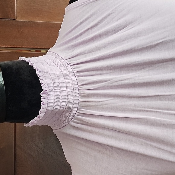 ANN TAYLOR Smock Necked Shell in Lilac Size XS - Picture 5 of 6